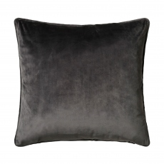 Imperial Velvet Charcoal Cushion Large