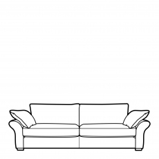 Large Fixed Cover Sofa In Fabric - Collins & Hayes Miller