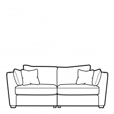Medium Fixed Cover Standard Back Sofa In Fabric - Collins & Hayes Maple