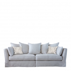 Loose Cover Pillow Back Grand Sofa In Fabric - Collins & Hayes Maple