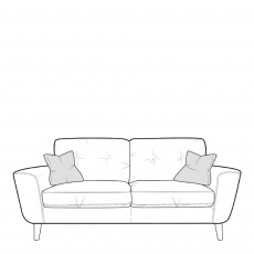 Large Sofa In Fabric - Malaga