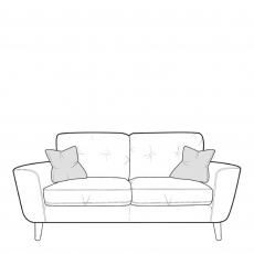 Small Sofa In Fabric - Malaga