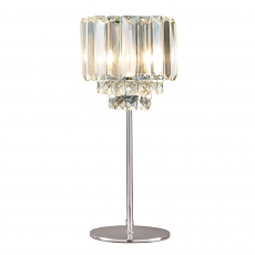 Laura Ashley Vienna Table Lamp Crystal/Chrome (ex Display)