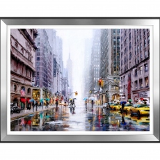 Rainfall On 5th Avenue - by Richard Macneil