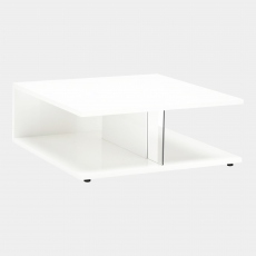 Polar - 106cm Coffee Table In White High Gloss