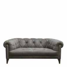 2 Seat Shallow Sofa In Leather - Roosevelt