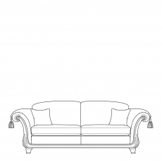 3.5 Seat Standard Back Sofa In Fabric - Santa Barbara