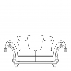 2.5 Seat Pillow Back Sofa In Fabric - Santa Barbara