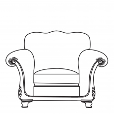Santa Barbara - Standard Back Chair In Fabric