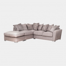 Pillow Back LHF Chaise Sofabed Corner Group In Fabric - Memphis