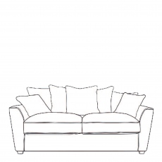 Memphis - 3 Seat Pillow Back Sofa In Fabric