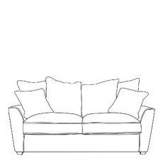 2 Seat Pillow Back Sofa In Fabric - Memphis