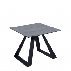 Conrad - Lamp Table Grey Wood Effect Ceramic Top