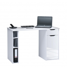 4008-5639 Desk - White/White High Gloss - Ashton