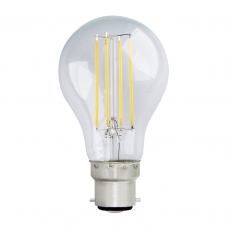 GLS - LED 7w BC Clear Warm White Light Bulb