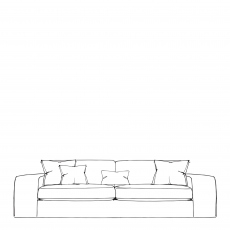 Extra Large Sofa In Fabric - Cloud