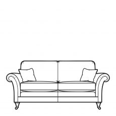 Parker Knoll Burghley - 2 Seat Large Sofa In Leather