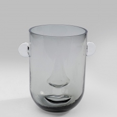 Face Vase Grey Small