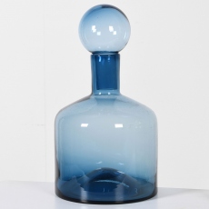 Glass Bottle Blue Small