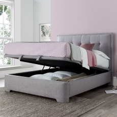 Heidi - Ottoman Bed Frame In Marbella Grey