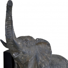 Grey Elephant Bookends