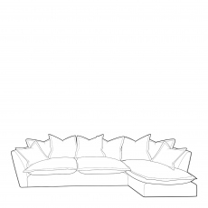 Slouch - Large RHF Chaise Sofa In Fabric