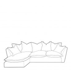 Slouch - Small LHF Chaise Sofa In Fabric