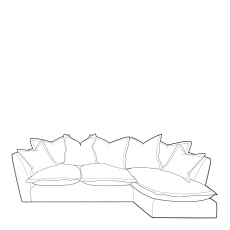 Slouch - Small RHF Chaise Corner Group In Fabric