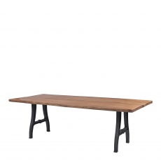 Jackson - 240cm Suar Planked Raw Edge Dining Table
