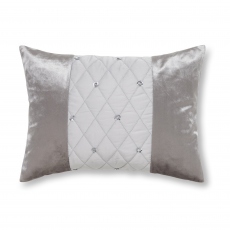 Catherine Lansfield Sequin Cluster Silver Bolster Cushion