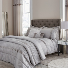 Catherine Lansfield Sequin Cluster Silver Bedding Collection
