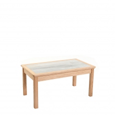 Marksville Brecon Tile - Small Coffee Table Without Drawer Natural Finish Oak