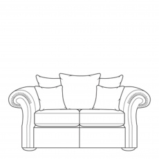 2 Seat Pillow Back Sofa In Fabric - Huxley