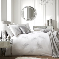 By Caprice Eva Embroidered Feather White Bedding Collection