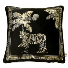 Small Black Cushion - Laurence Llewelyn-Bowen Tiger Tiger