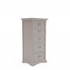 Frida - Tall Chest In Soft Grey Painted Finish