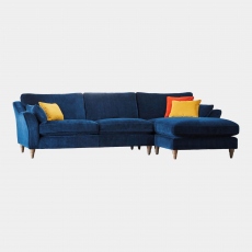 Large RHF Chaise Sofa In Fabric - Oscar