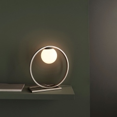 Karl - Brushed Silver Table Lamp