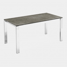 Extending Dining Table In Lead Grey Ceramic - Connubia Calligaris Baron