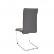Faux Leather Cantilever Dining Chair - Salvo