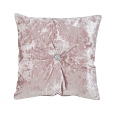 Catherine Lansfield Diamante Pink Cushion Small