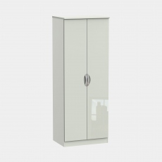 Stanford - Tall Double Hanging Robe Kaschmir High Gloss Fronts And Base