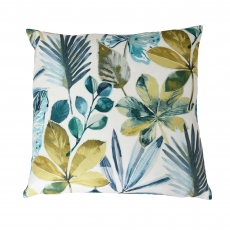 Rainforest Velvet Blue/Green Cushion Large