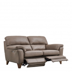 3 Seat Power Recliner Sofa In Leather - Mistral
