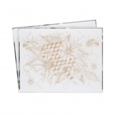 Mirror Honeycomb Bee Placemats Set of 2