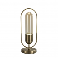 Dyno LED Antique Brass Table Lamp