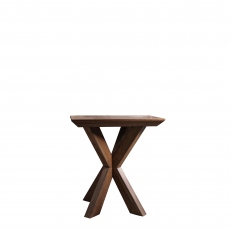 Lamp Table In Smoked Oak Laquered Finish - Lawrence