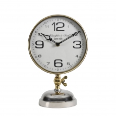 Risby Gold/Silver Mantle Clock