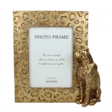 Leopard Print Gold Frame 7'' x 5''
