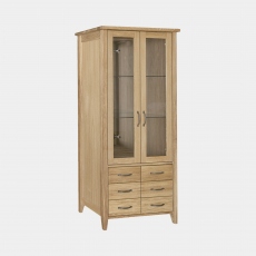 Loxley - Lighting Bookcase In Oak Finish
